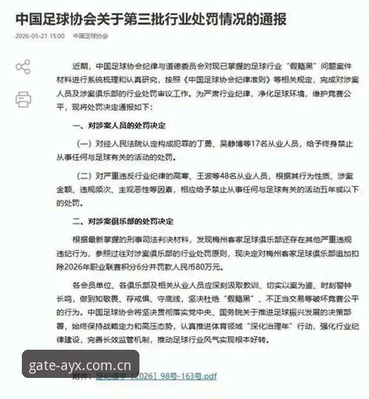 中国足协第三批禁足名单解读教程——AYX官网平台带你深度了解行业整顿